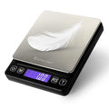 KitchenTour Digital Kitchen Gram Scale - 500g/0.01g - High Accuracy Precision Food Scale - Meat Scale with Back-Lit LCD Display(Batteries Included)-Black